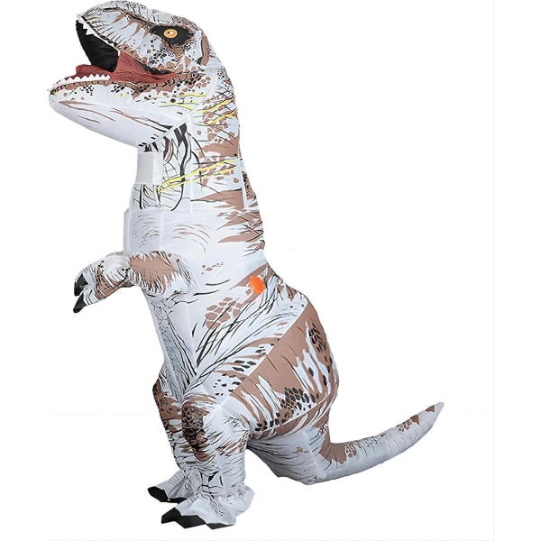 Dinosaur-asu aikuisille puhallettava T-rex-dinosaur-asu Air Blow Up Dino-asu Hauska Halloween-asu Cosplay-fancy mekko