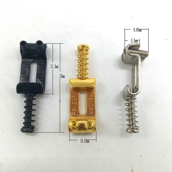 60 Roller Bridge Pull String Code Elektrisk Gitar Saddle for Elektrisk Gitar Tilbehør Sølv