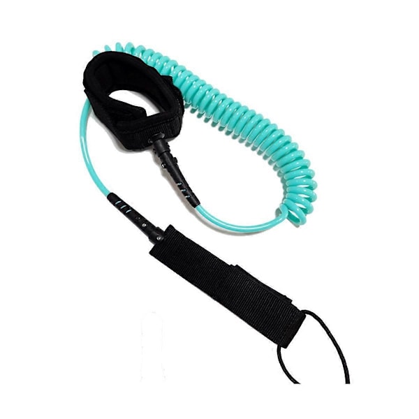 10FT Surf Coiled Leash Surfbræt Fjeder Reb Surfing Fod Reb Surfbræt Leash Surfbræt Pulp Board