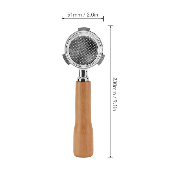51 mm pohjaton kahviportafilter 3 korvaa yksikerroksinen portafilter kahvinkeitin pohjaton suodatin Delonghille
