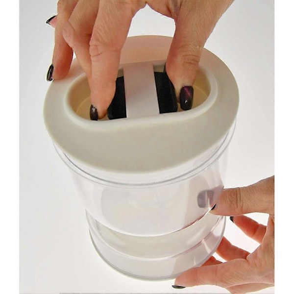 Burk för Torr och Våt Dispenser och Oliver Timglas Burk Behållare Kök Separator Organizer