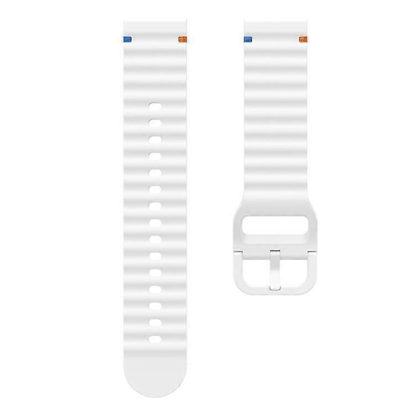 22mm silikoniranneke yhteensopiva Xiaomi Watch S4 Sport / Redmi Watch 5 Active Wave Design -älykellon rannekkeen kanssa White