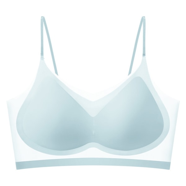Ultra tunna sömlösa underkläder i is-silke för damer, plus size blue I