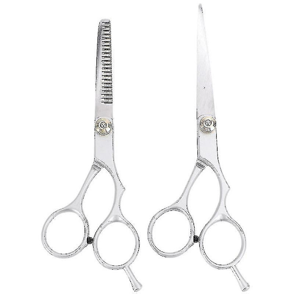 2 kpl Salon Professional Parturi Hiustenleikkuu Ohennussakset Kampaamosetti