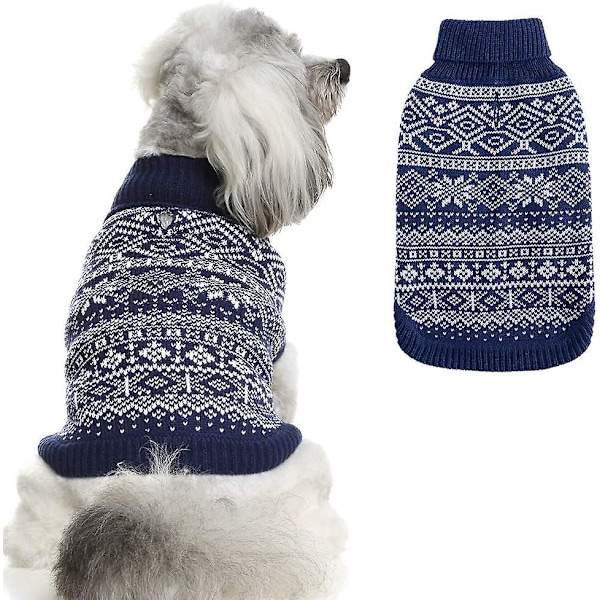 Argyle hundetrøje - varm trøje vintertrøje blød hundetrøje, grim hundetrøje til små og store hunde, herre- og damekæledyrstøj