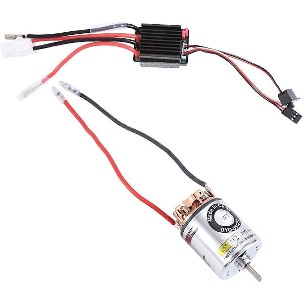 540 Harjamoottori 17T & 320A ESC Harjamoottorin Nopeudensäädin 2A BEC:llä 1/10 RC Off-Road Ra:lle