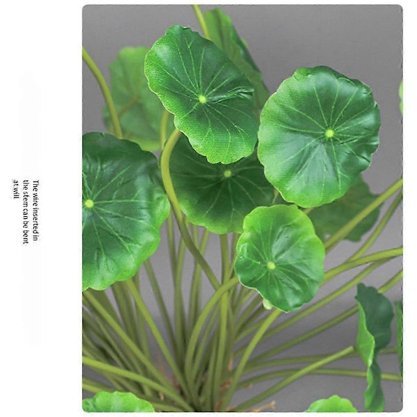 Kunstigt Mini Bonsai Sæt med Paradisæble, Lotusblade & Pengeurt til Borddekoration i Hjemmet