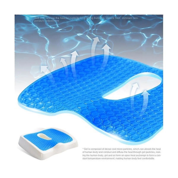 Mukava Memory Foam -tyyny hierovaan auton toimistotuoliin, sopii istumatyöhön ja häntäluukipuun