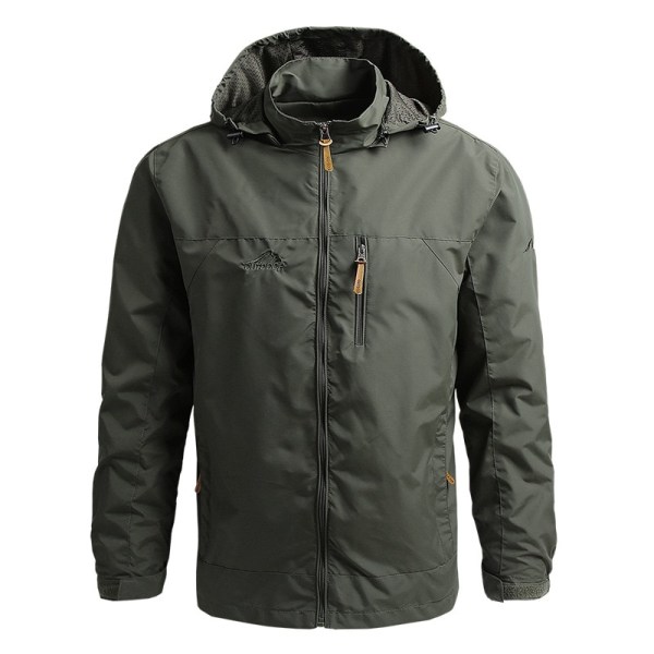 Herre Windbreaker Militær Feltjakke Overfrakke Herre Taktisk Vandtæt Pilotjakke Hættetrøje Herre Jagt Militærtøj Army Green Asian size XL