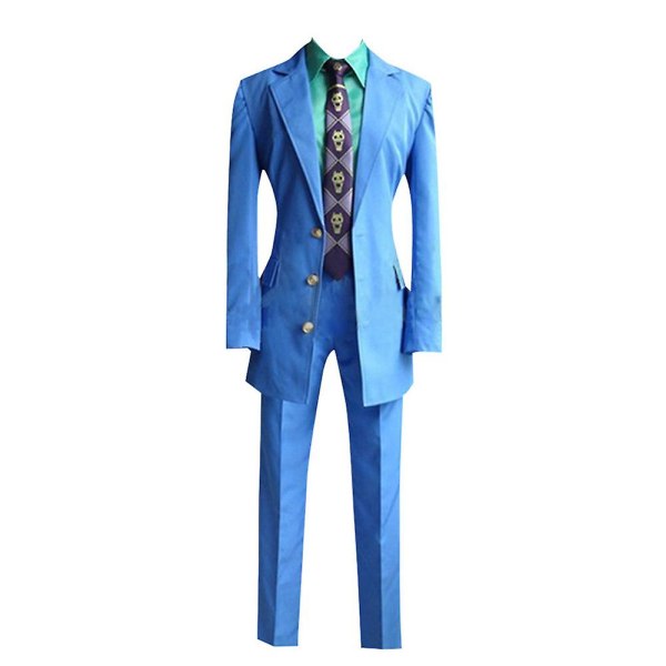 Halloween Kira Yoshikage Cosplay Kostym Vuxen Herr Skjorta Byxor Kappa Uniform Kostymer Karneval Party Cosplay Kostym T3 L