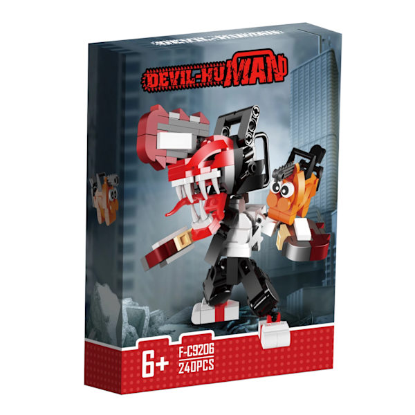 Anime Chainsaw Man Byggesæt Legetøj Børnefødselsdagsgave