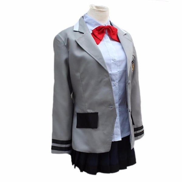 Tokyo Ghoul Touka Kirishima Cosplay Kostym Flickor Komplett Set Japansk Skoluniform Kvinnor Halloween Klänning Blazer+kjol+slips SetA L-Tokyo Ghoul