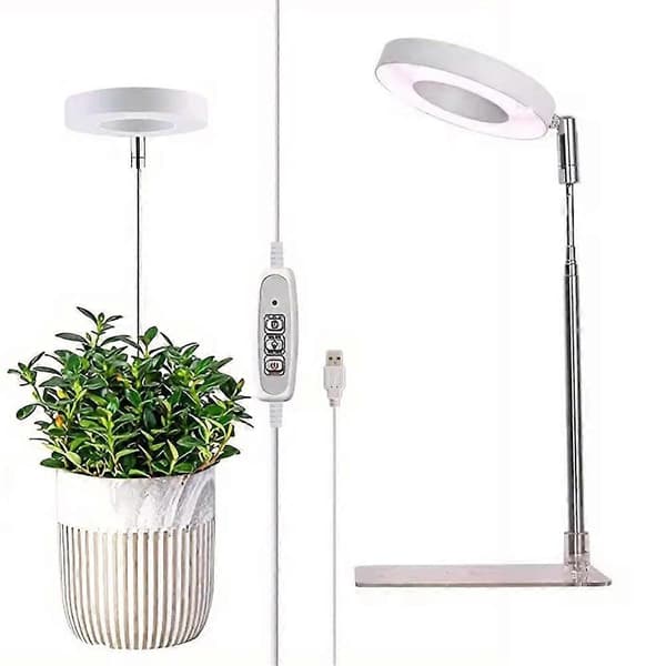 Angel Ring Grow Light Dæmpbar Timer Justerbar Højde Til Indendørs Planter 1pc add base