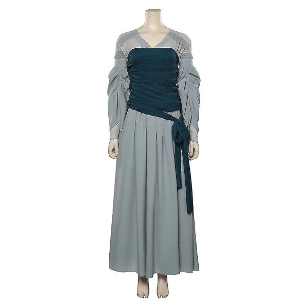 Galadriel Cosplay Kostym Älv Drottning Klänning Outfits Kvinnor Halloween Party Kläder För Damer Rollspel Hög Kvalitet S