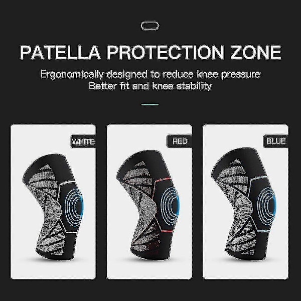 1 st Knäskydd Stöd Herr Dam Elastisk Nylon Sport Kompression Knä