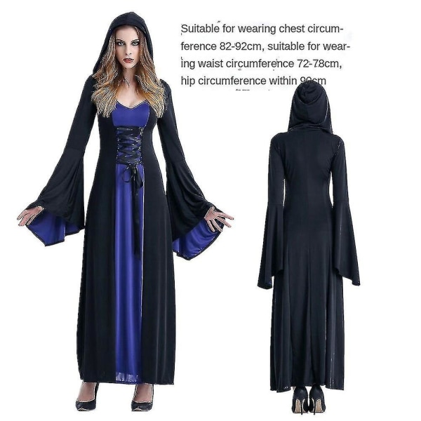 Hurtig Forsendelse Ægte Billeder Halloween Vampyr Kostume Par Døds Kåbe Dæmon Kostume Karakter Tøj Style 7 Xl