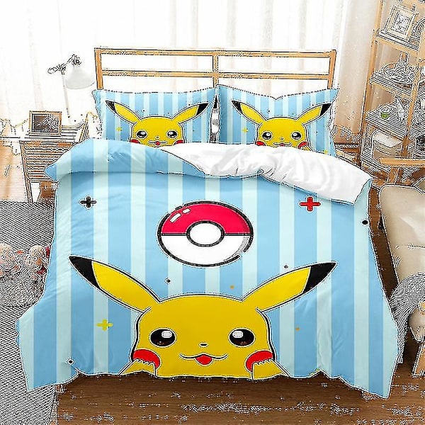 Sarjakuvakuvioinen peittopussilakanasetti, kaksiosainen, kolmiosainen lasten makuuhuoneen koristava peittopussilakana, tyyli 299 173*218cm two-piece set