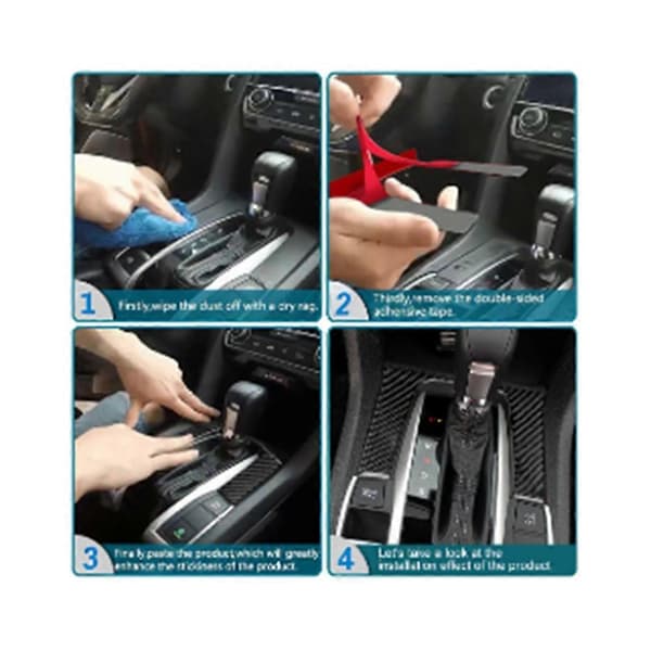 Karbonfiber Konsoll CD Panel Trim for - C Klasse W204 2007-2010