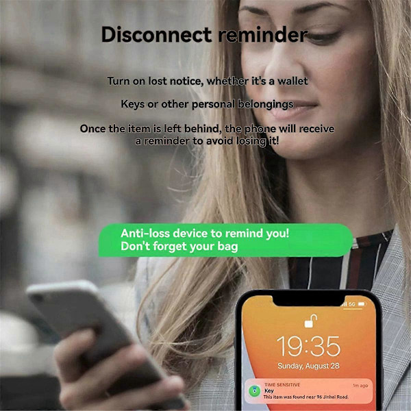 Sopii FindMy APP Anti-Lost -laitteelle, paikantimelle, avainlompakon paikantimelle