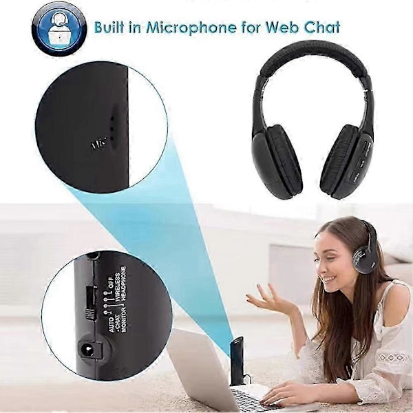 5-in-1 Bluetooth Langaton TV-kuulokkeet
