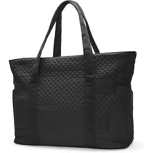 Stor Tote Bag för Kvinnor, Resväska Axelväska Topphandtag Handväska med Yogamatta Spänne för Gym, Arbete, Resor