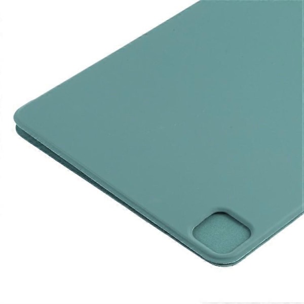 Kompatibelt Fodral för iPad Pro 11 (2024) PU Läder Tri-Fold Ställ Magnetisk Stängning Tablet Skydd Green