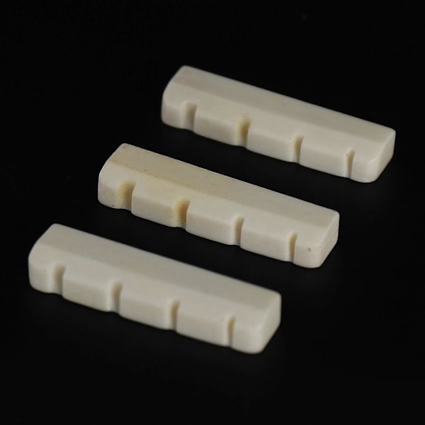 Basstrådbrygga, sadel och mutter för 4-strängad basgitarr, 3-pack