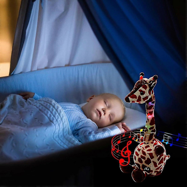 Dansande Giraff, Giraff Leksak, Giraff Leksaker För Barn Som Upprepar Dina Ord, Dansande Giraff Plysch För