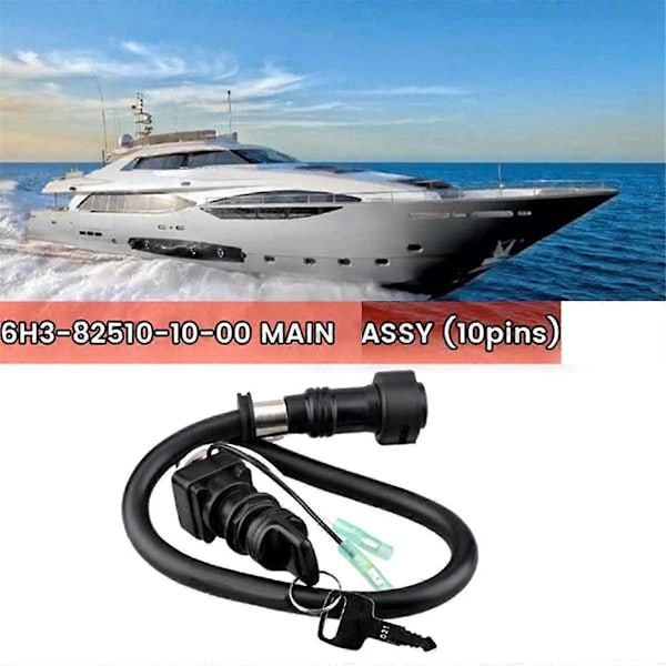 6H3-82510-10-00 Pääkytkinyksikkö (10 nastaa) perämoottoreille 2-tahti 50HP 60HP 70HP 6H3-82510 6H3-82510-