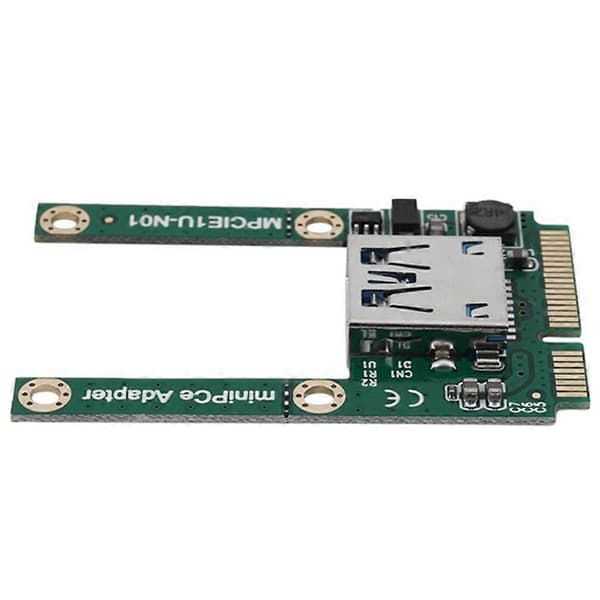 Mini PCI-E - USB3.0 -sovitinkortti PCIe - USB 3.0 -sovittimeen, sopii kannettaville tietokoneille