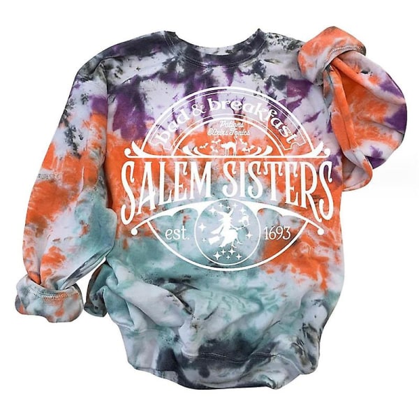 Halloween Sweatshirt med Rundhals - Afslappet Løstsiddende Langærmet Top style 1 XXL