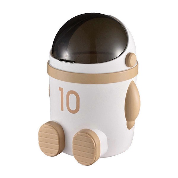 Stor soptunna med astronauttema för heminredning, med lock, perfekt för vardagsrum och sovrum, Kha