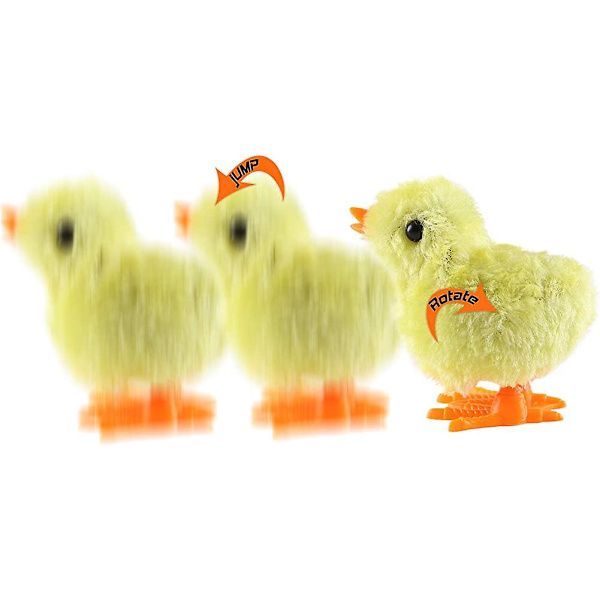 12-pack Påsk Uppdragbara Leksaker, Plysch Kyckling Uppdragbara Leksaker Plysch