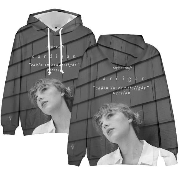 Taylor Swift sanger Taylor Swift kunstbilder perifer ny 3D digitaltrykk hettegenser 4XL