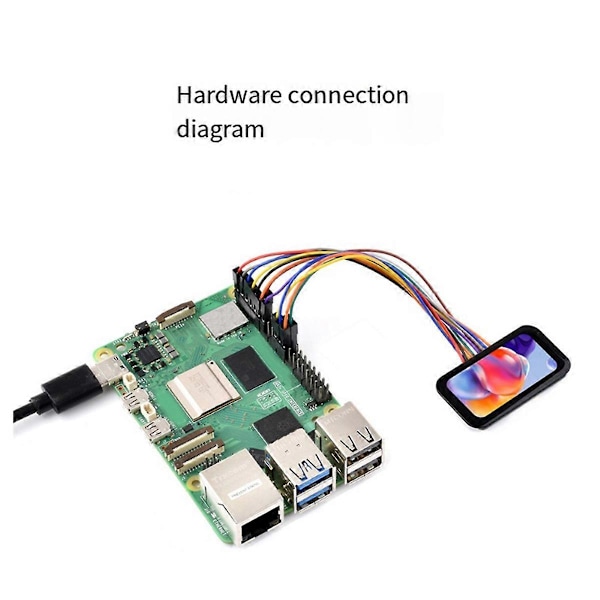 1.47 tums LCD-skärmmodul 172x320 IPS-skärm JD9835 Drivrutin SPI-gränssnitt för RPi ESP32 262K
