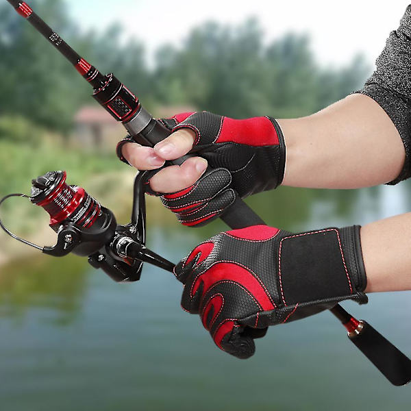 Fiskehandsker - Koldt Vintervejr Herre- og Damefiske S-xl Red S