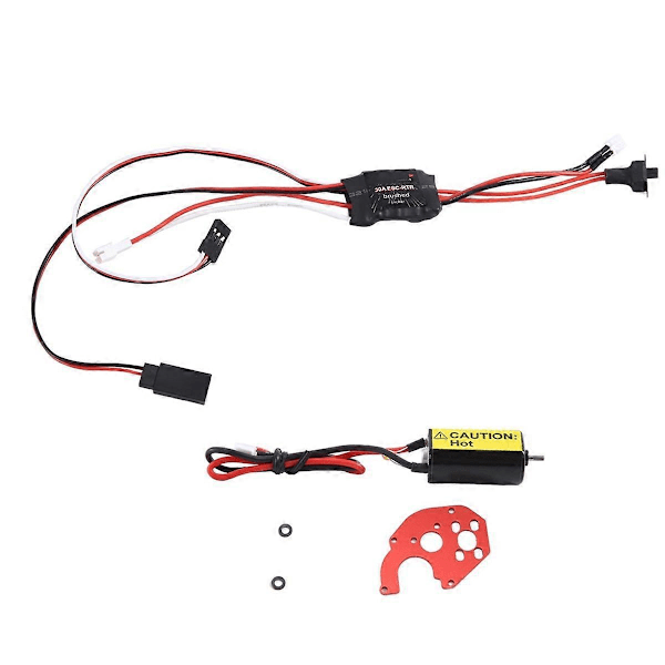 30A Børstet ESC & 66T Sterk Magnetisk 050 Motor Combo for RC Bil 1/24 SCX24 RC Crawler Oppgraderingssett PH2.0 2Pin Kontakt