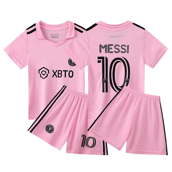 3-13 -vuotiaiden lasten jalkapallovaatesetti Messi Ronaldo NO.10/7 treenivaatteet M Pink 3-4T 14