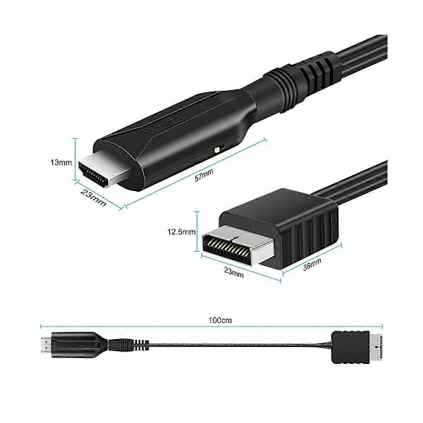 til PS1 PS2 til -Kompatibel Spillekonsol Tilslutning TV HD Kabel Multifunktionel Bærbar Praktisk
