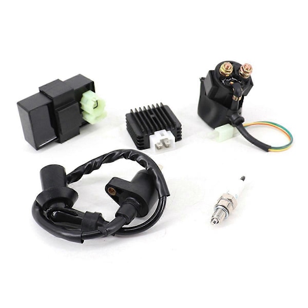 Tändspole & AC CDI Box 6-stift för GY6 4-takt 50cc 125cc 150cc 139QMA 139QMB ATV