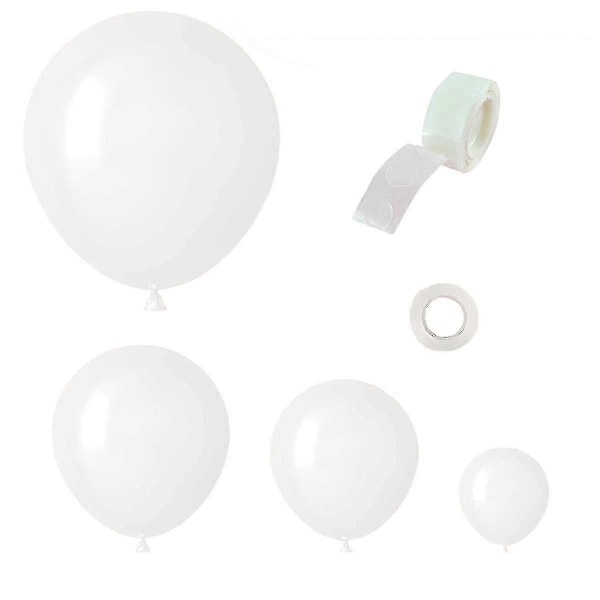 Hvid Ballonbue Sæt Hvide Latex Balloner Ballonkranse Forsyninger