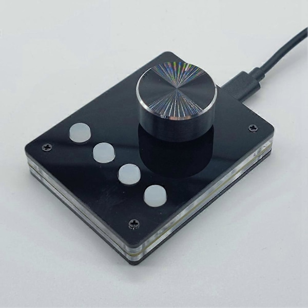 Multimedia Programmerbart Tastatur USB-knapp Egendefinert Tastatur Mini Makrotastatur Volumkontroller (Sm
