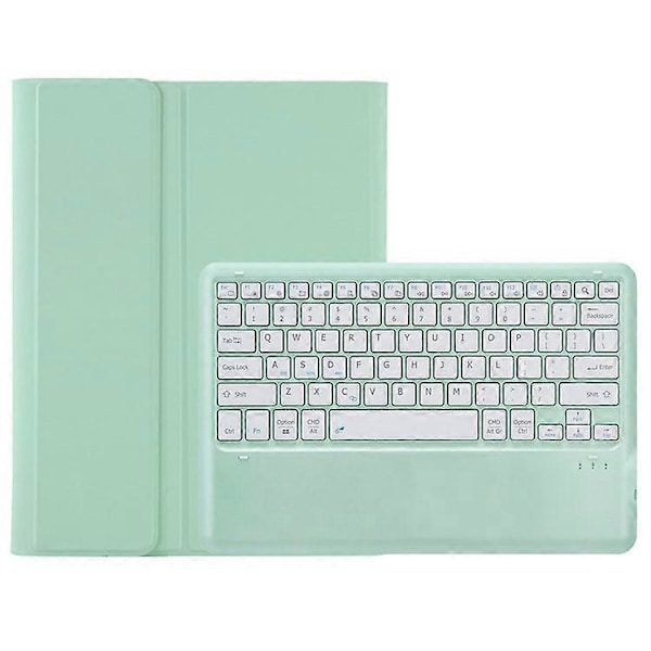 A810B Yhteensopiva Samsung Galaxy Tab S9 FE+ 12.4\" X610 / X616 Irrotettava Bluetooth-näppäimistökotelo Kynäpaikka Tablettikotelo LightGreen