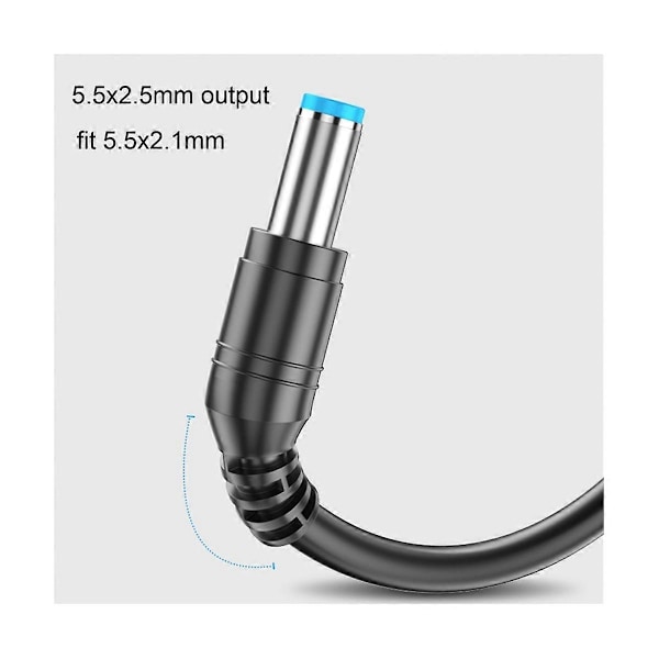 USB C Type C PD til kabel for trådløs ruter bærbar PC høyttaler CCTV kamera DVR 1.2M