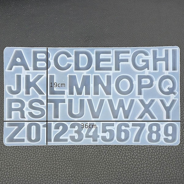 DIY Epoxy Resin Digitalt Bogstav Form Dekoration Silikoneforme Håndværk Tilbehør Q
