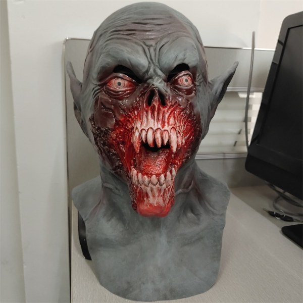 Vampyrmaske Skræmmende Dracula Monster Latex Maske Halloween Kostumefest Horror Dæmon Zombie Cosplay Rekvisitter Nyhed Kostumefest a