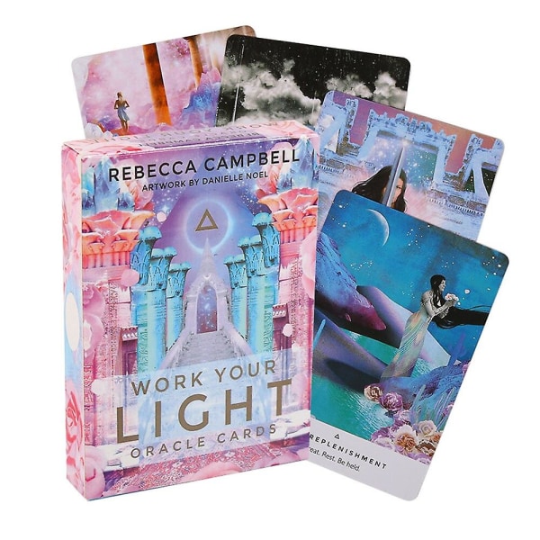 Tarot orakel kort mystisk spådom tegneserier Tarot jente kortspill brettspill engelsk poker Work your light