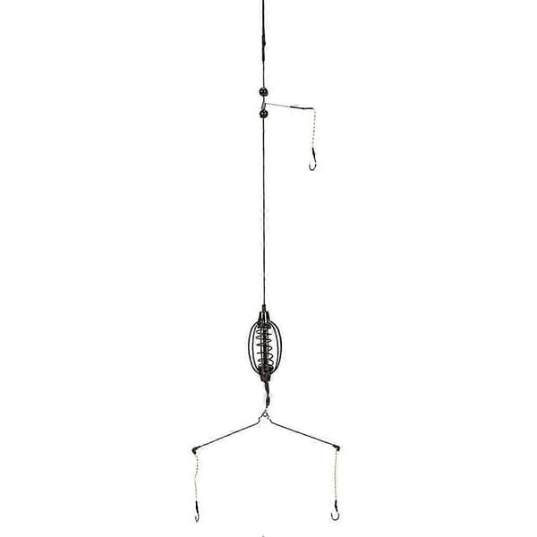 Vandmelonformet maddingbur til fiskeri Anti-snag design 30g