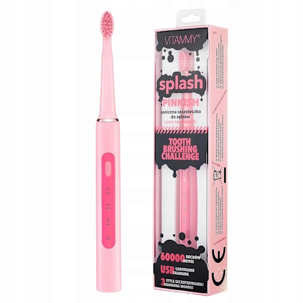 Elektrisk Tandborste Vitammy Splash Rosa Tow017185
