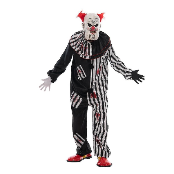 Clown kostym för män Halloween Bodysuit kostym Medium